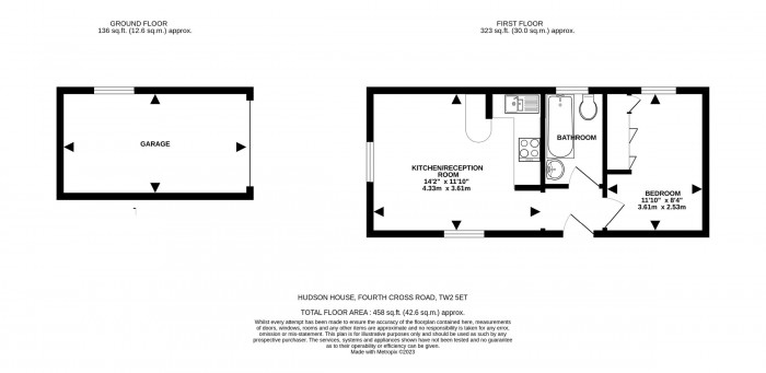 Floorplan for Flat 4, Hudson House, TW2