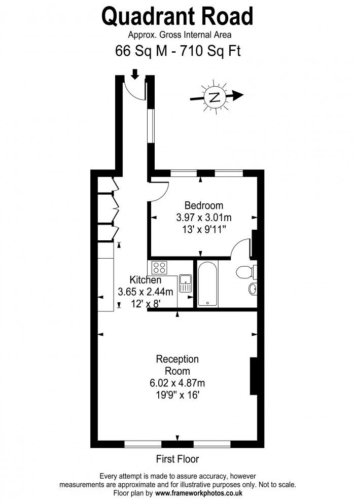 Floorplan for 13a Quadrant Road, TW9