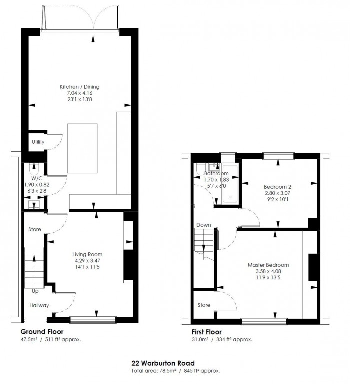 Floorplan for 22, TW2