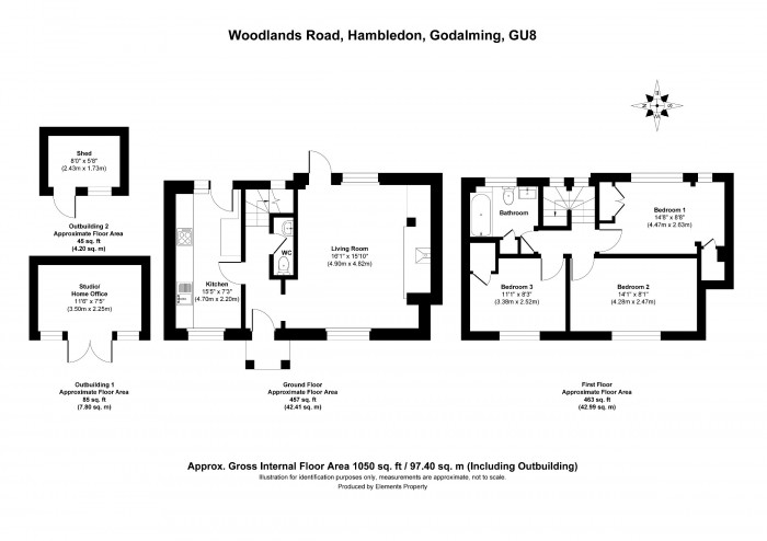 Floorplan for Maytree Cottage, Woodlands Road, GU8